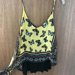 BCX Mustard Top with butterfly 🦋 design